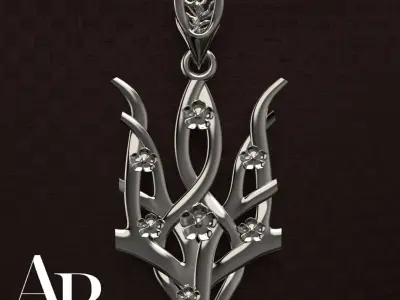 Ukrainian Trident 3D print model