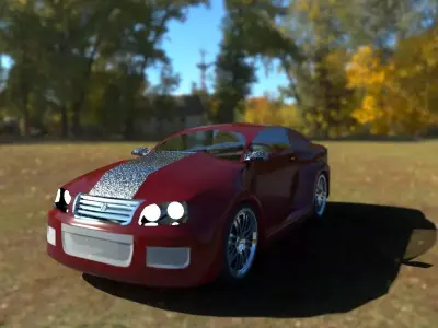 modern car 3D model
