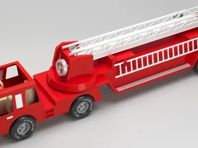 Charles Ray fire truck 3D model