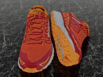 COLUMBIA MONTRAIL 3D SHOES  Low-poly 3D model