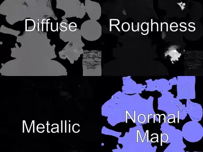 Sleek Onyx Demon model pack Low-poly 3D model