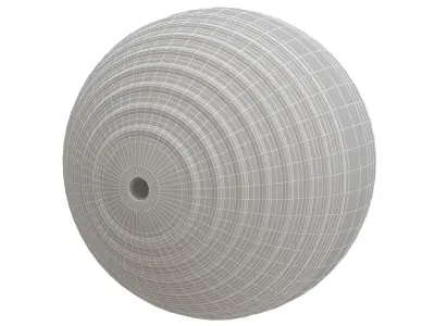 Croquet Ball yellow 3D model