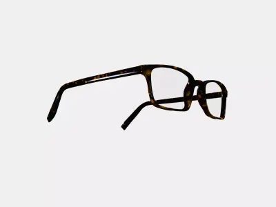 Langhorne Eyeglasses in Whiskey Tortoise 3D model
