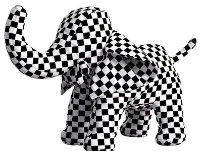 elephant toy 4 3D model