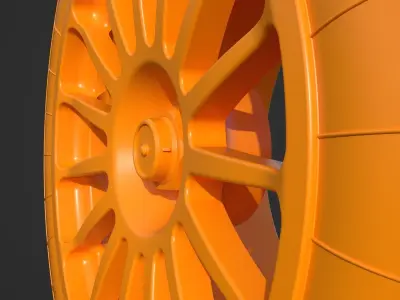 GT1 rim and tire 3D print model