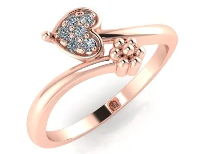 light weight gold diamond rings-C111116SKCH2026037-wt-0-5 3D print model