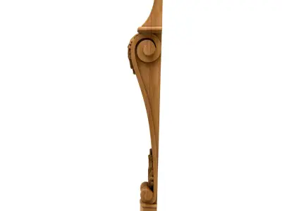 3D Model STL Column ornately carved door handle 3D model
