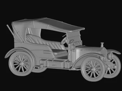 vintage classic car 3D print model