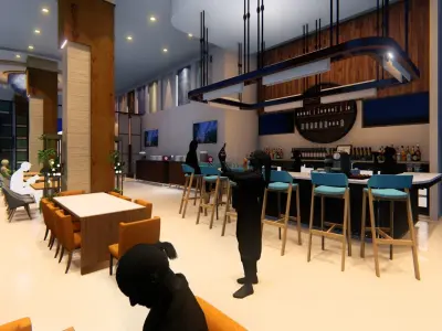 Indian Restaurant in Florida 3D model