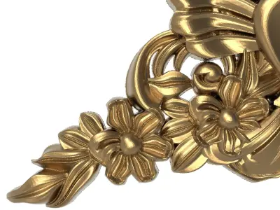 decorative pattern ready for 3D printing 3D model