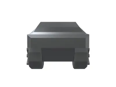 Low Poly Cyber Car v1 002 Low-poly 3D model