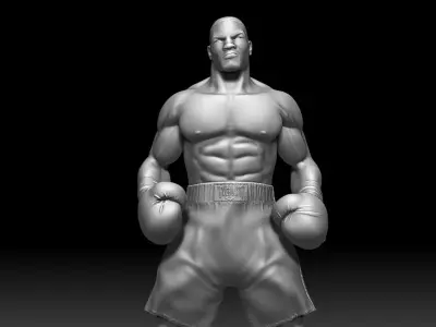 Mike Tyson Statue 3D print model
