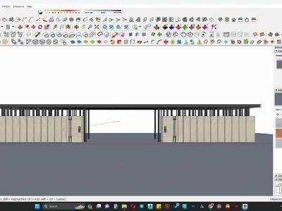 Tensile Pargola 3d model 3D model