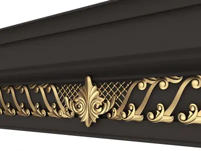 Cornice Decoration Molding 05 Low-poly 3D model