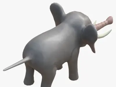 Cartoon elephant 3D model order