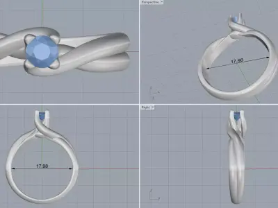 ring woman  3D print model 64