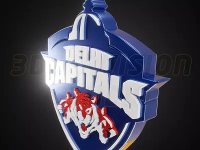 Delhi Capitals logo - Cinematic - 3D print 3D model