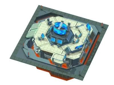 isometrical Missing Room Headquarters 2 Low-poly 3D model