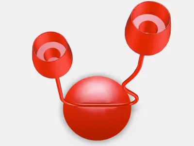 SILVERPARON Candlestick-tealight holder Low-poly 3D model