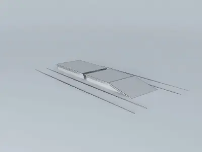 Eco Rail Platform Dummy Old Steam Days Free 3D model