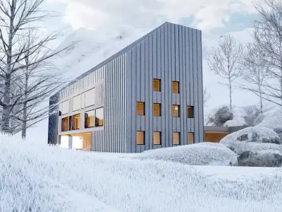 House Chalet Alps - Modern Cottage 3D model