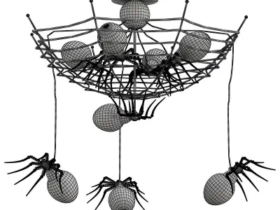 divinare-1308-02-pl-8 spider chandelier 3D model