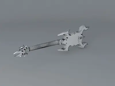 Rock guitar Free 3D model