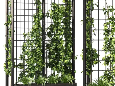 Vertical Garden Trellis 02 3D model