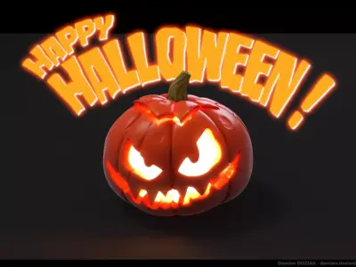 Halloween Pumpkin Free 3D print model