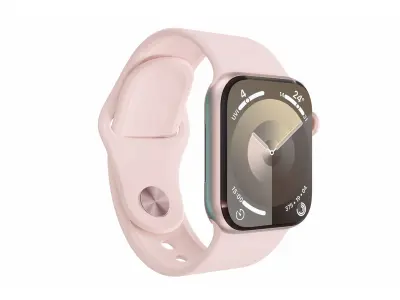 Apple Watch Series 9 Sport Band Starlight Color 3ds Max 3D model