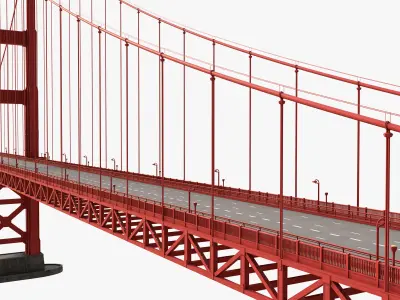 Golden Gate Bridge 3D model