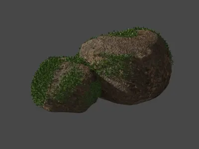 Rocks Lowpoly for eviroment and videogames Free low-poly 3D model