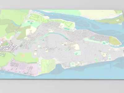 Canvey Island Ireland 3D model