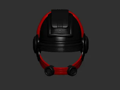 helmet high poly sculpt 3d printable  3D model 13