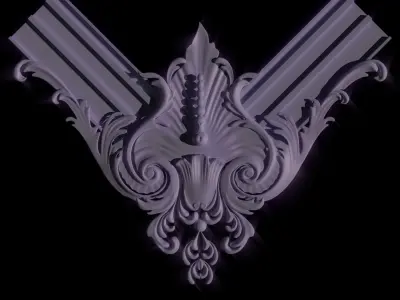 carving ornate corbel 3D model