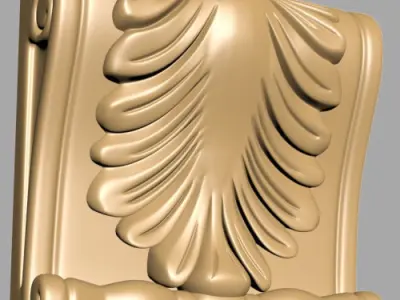 Carved Decor 3D model 8