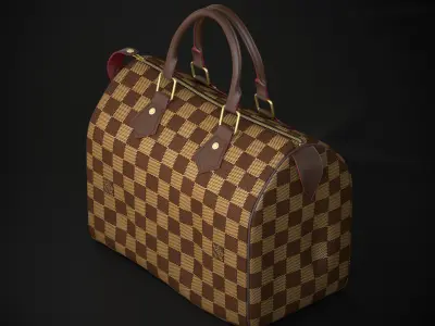 Louis Vuitton Speedy 25 Bag Low-poly 3D model
