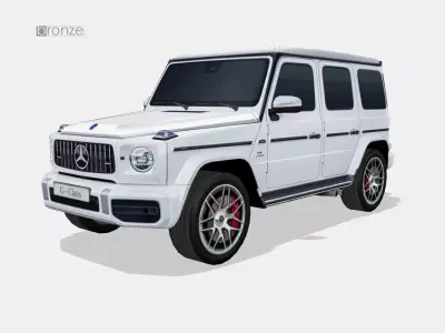 Mercedes-Benz G63 AMG 2019 Low-poly 3D model