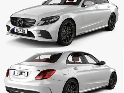 A set of 10 Mercedes cars 3D model