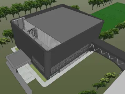 Multi-purpose building 3D model
