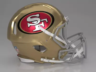 Helmet NFL Casco sport pro 3D model