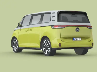 Volkswagen ID Buzz Low-poly 3D model