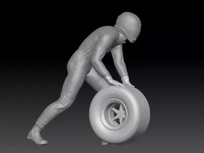 FORMULA ONE PIT STOP 6 3D print model