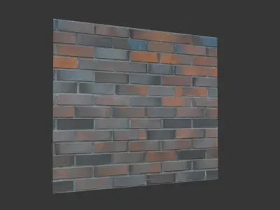 Brick Wall Scan 3D model