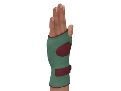 fingerless gloves 3D model