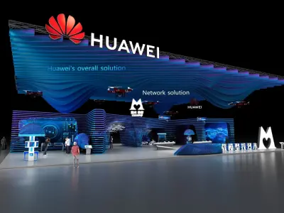 huawei exhibition 3D model
