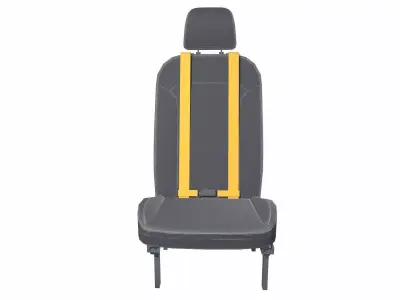 Truck Seat Low-poly 3D model