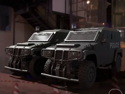 ARQUUS DAGGER 4X4 LAV Low-poly 3D model