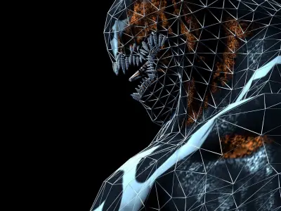 Venom From Marvel Comics Low-poly 3D model