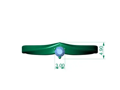 ring wedding 3D print model